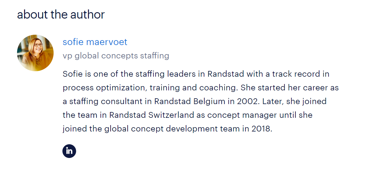 about author from interview